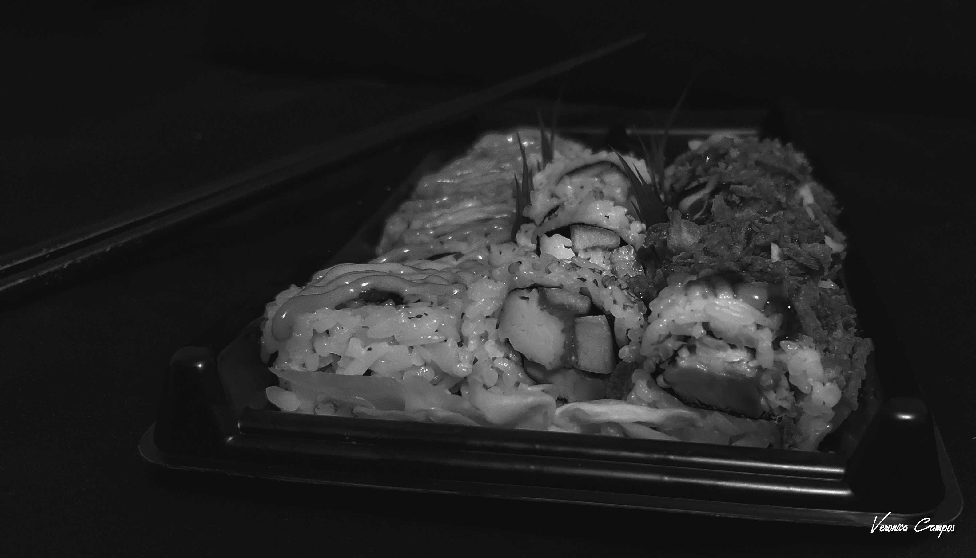 Black and White Sushi. taken by me.